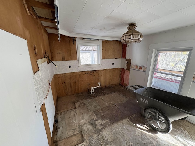 kitchen featuring brown cabinets