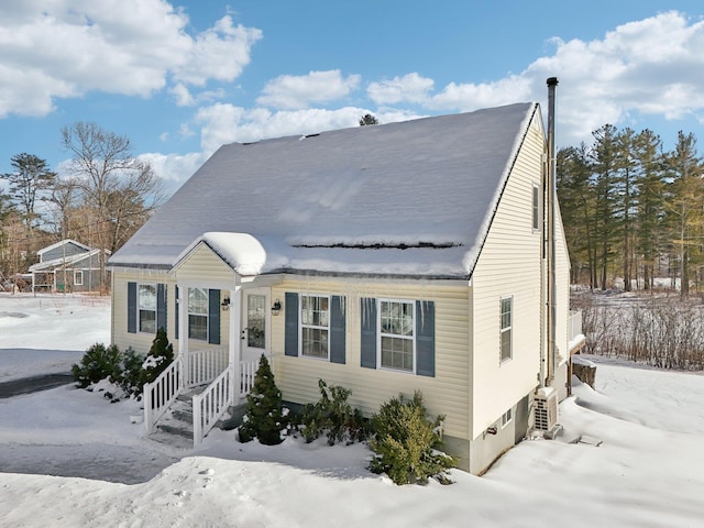 view of front of property featuring entry steps