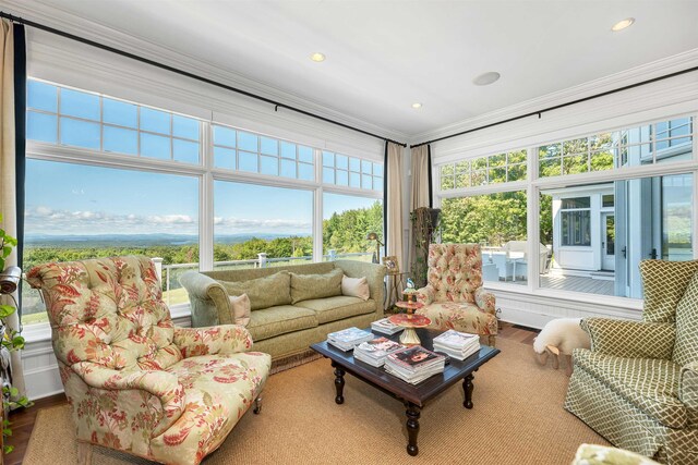 view of sunroom / solarium