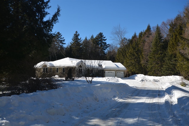 view of front of house featuring a garage