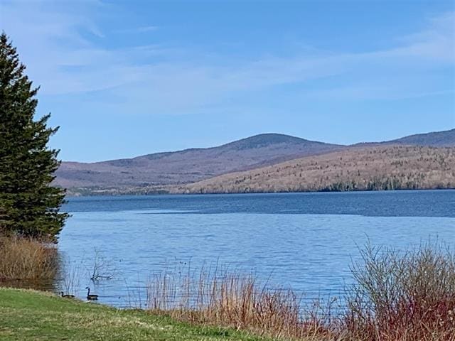 view of water feature featuring a mountain view