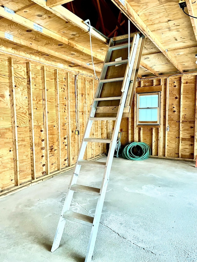 view of stairway