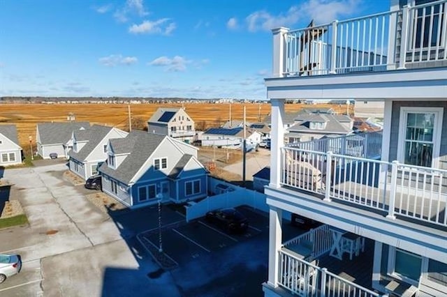 drone / aerial view featuring a residential view