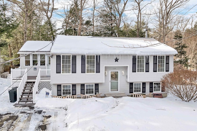 bi-level home with stairs