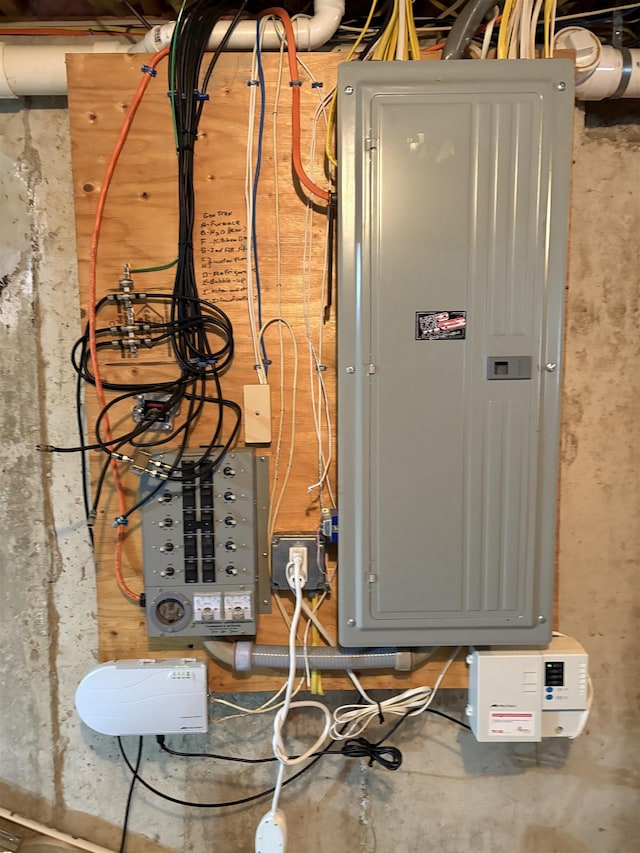 utility room with electric panel