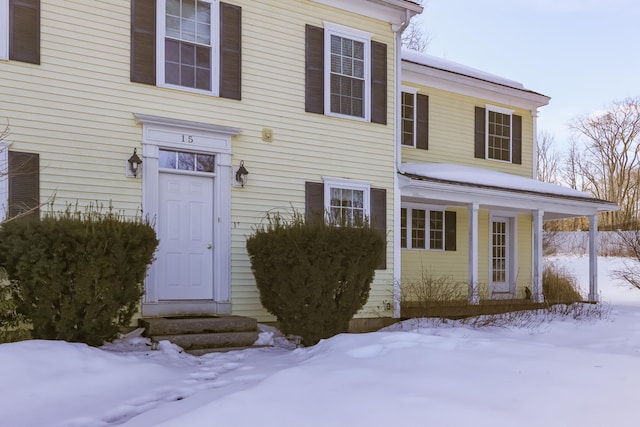 view of front of house with entry steps