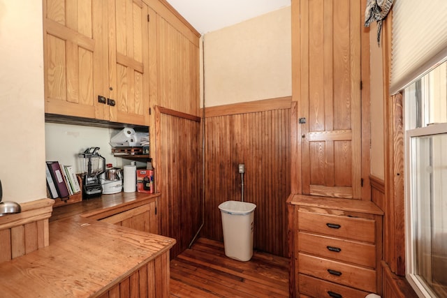 interior space with wood-type flooring