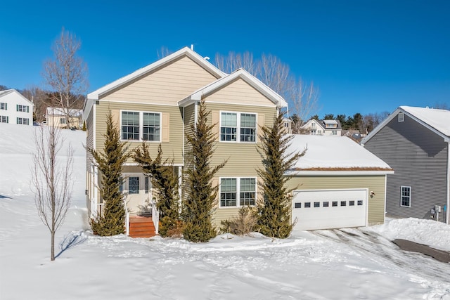 traditional home featuring an attached garage