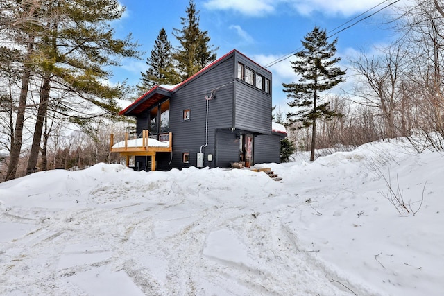 165 Upper Round Top Ext, Plymouth, VT 05056 - view of snow covered property