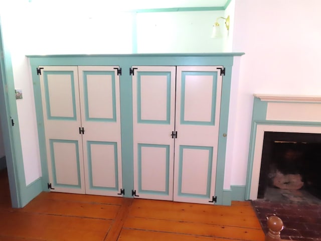 interior details featuring wood finished floors