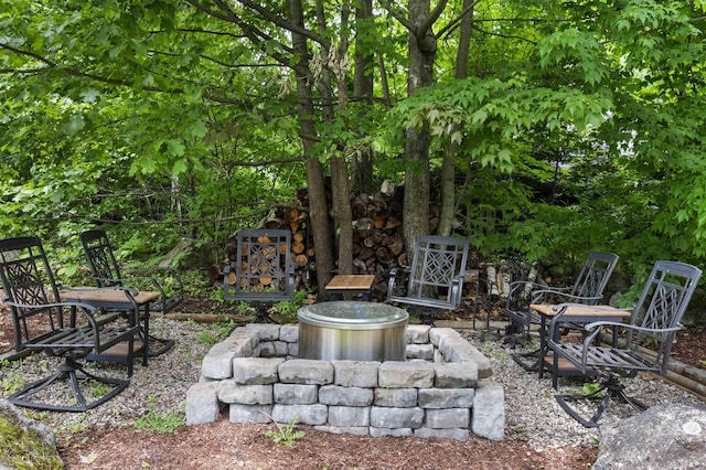 view of yard with a patio area