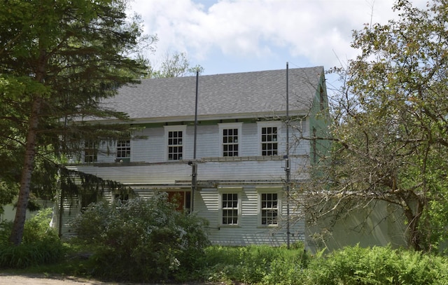76 Edgerly School Rd, Meredith, NH 03253 - back of house with roof with shingles