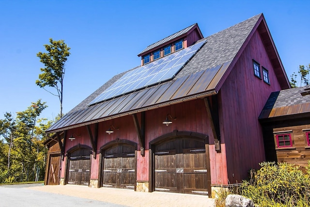 view of community featuring a garage