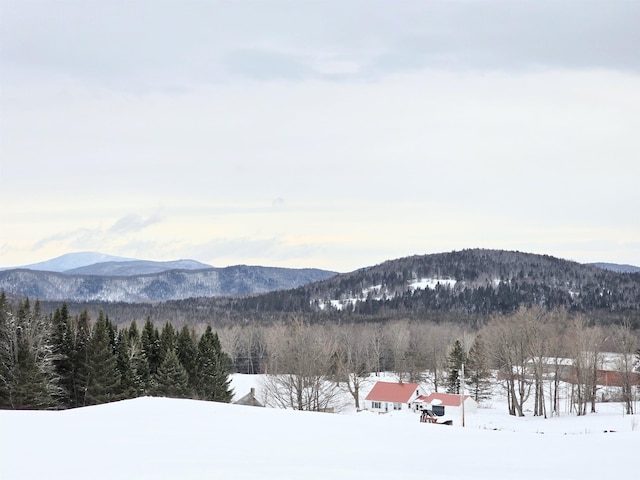 property view of mountains with a view of trees