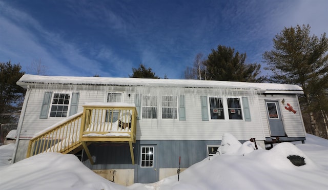 566 Baptist St, Williamstown, VT 05679 - manufactured / mobile home with stairway