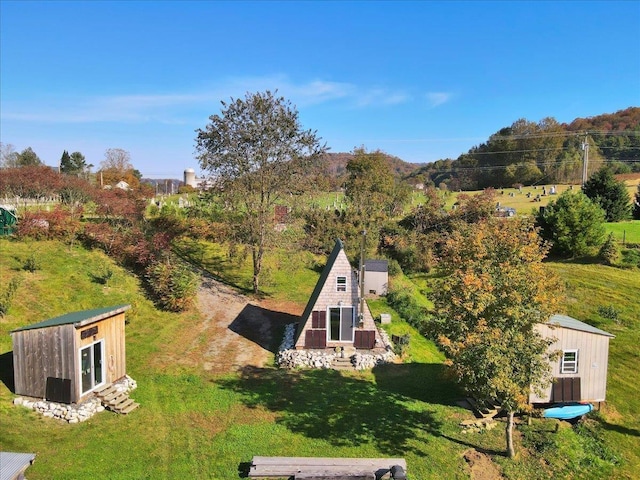 birds eye view of property