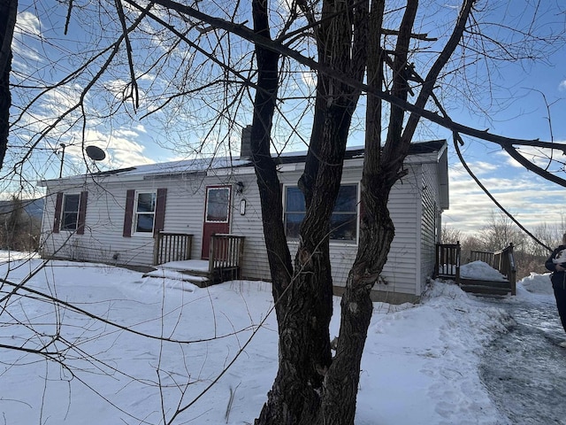 view of front of home