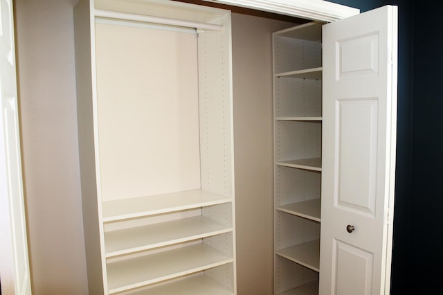 view of closet