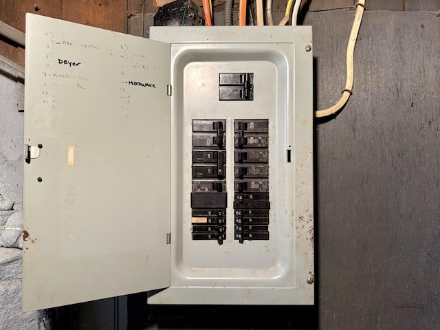 utility room with electric panel