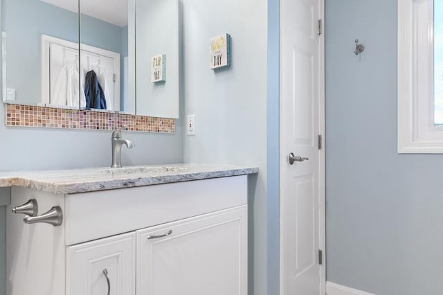 bathroom with vanity