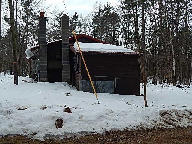 view of snow covered structure