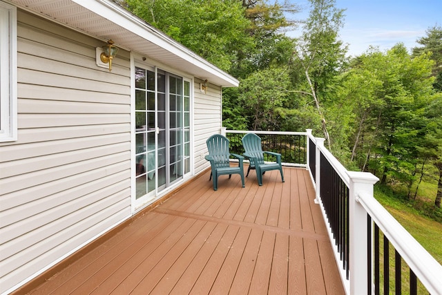 view of wooden terrace