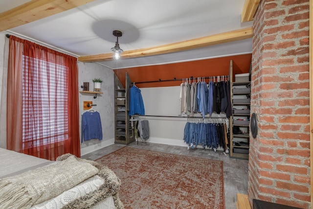 bedroom with wood finished floors