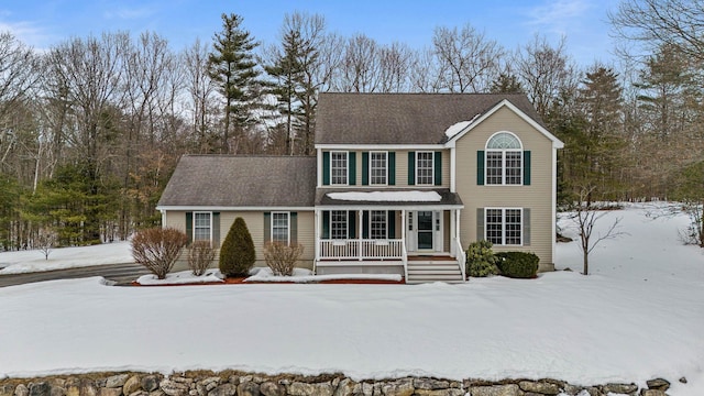 view of front of house featuring a porch