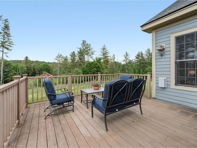 view of wooden terrace