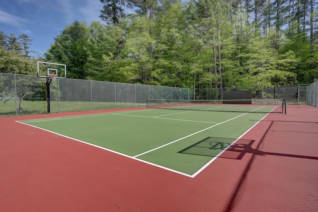 1C Seasons At Attitash Rd, Bartlett, NH 03812 - view of tennis court featuring community basketball court