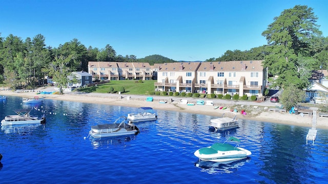 property view of water featuring a residential view