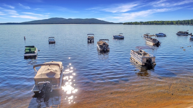 water view featuring a mountain view