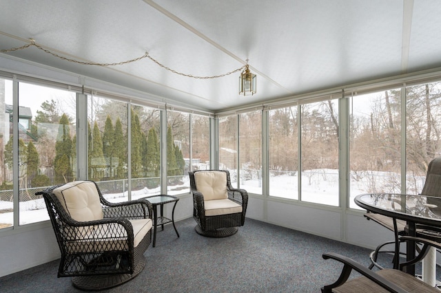 view of sunroom