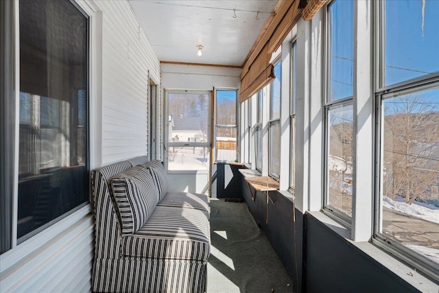 view of sunroom / solarium