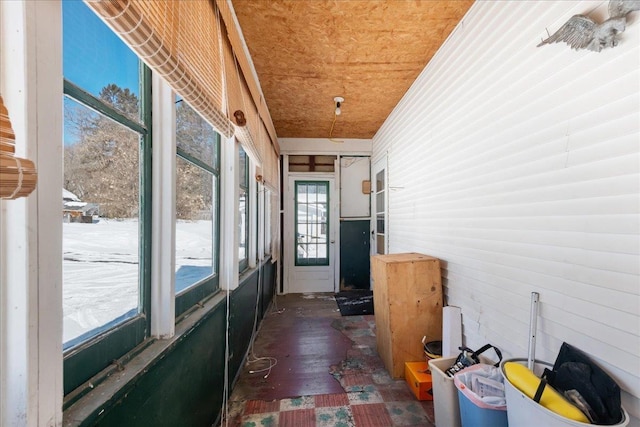 view of sunroom