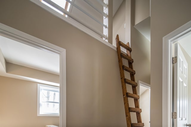 view of stairway