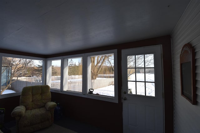 view of sunroom / solarium