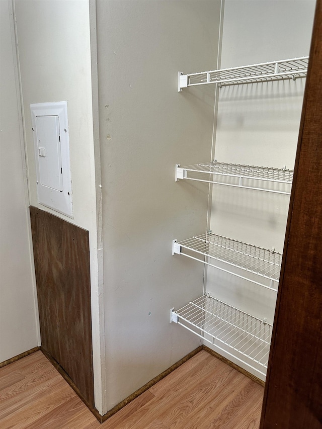 pantry featuring electric panel