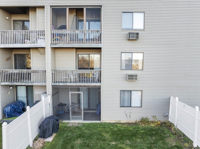 view of property featuring a fenced backyard