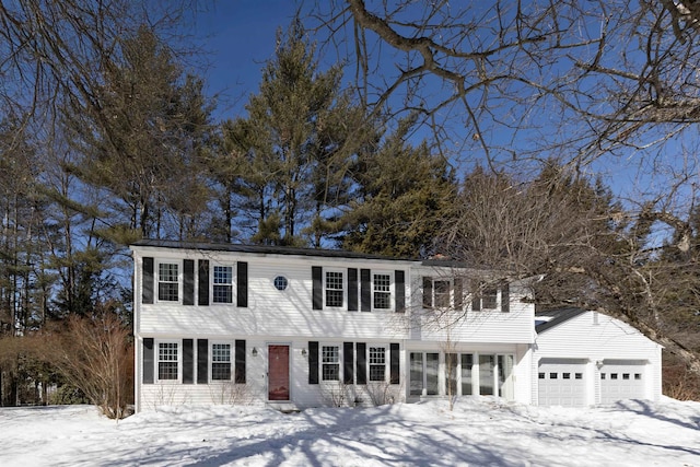 view of front of property featuring an attached garage