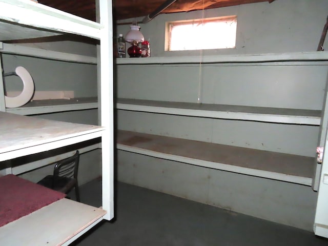 view of storage room