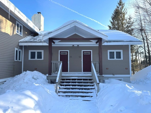 view of front of house featuring a porch