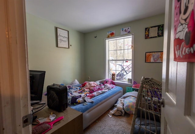 bedroom with carpet flooring