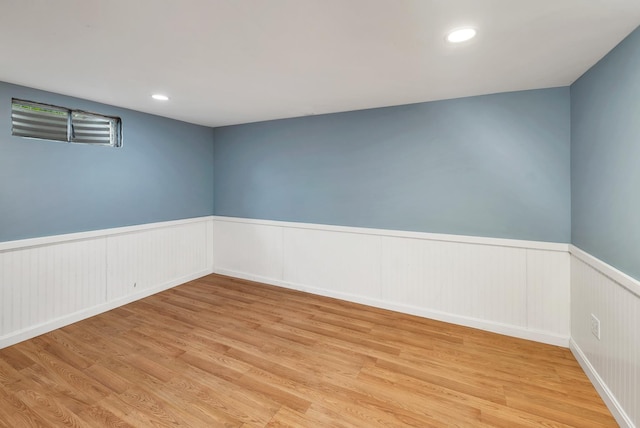 26 Hilltop Dr, Wakefield, NH 03872 - unfurnished room featuring wainscoting, light wood finished floors, and recessed lighting