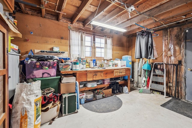 view of storage room