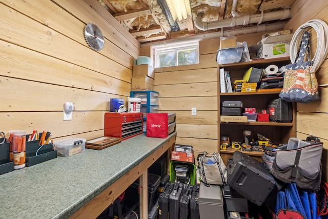 view of storage room