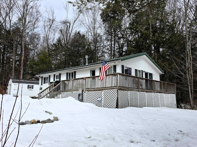 view of manufactured / mobile home