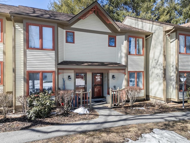 multi unit property with covered porch