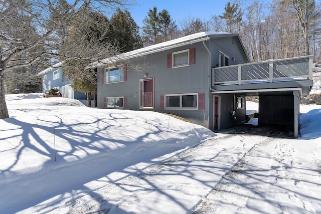 view of front of home