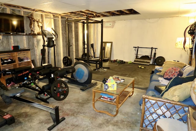 view of exercise room